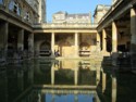 The bath with terrace above